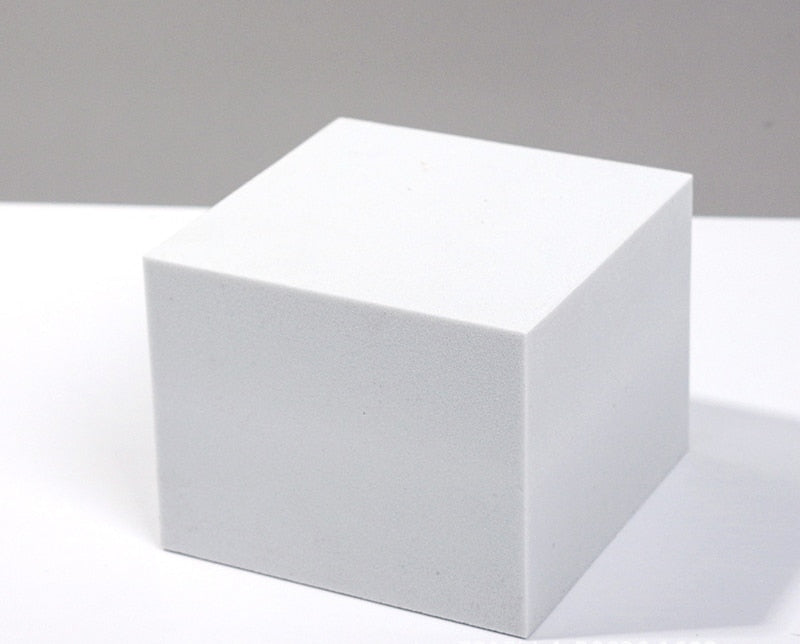 Recién llegado, cubo de fotografía INS, accesorios para fotos, cubo geométrico de espuma, accesorios de disparo para fondos de fotografía, color rosa claro y morado