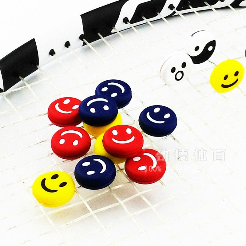 Bádminton squash amortiguador para raqueta de tenis silicona terremoto raqueta de tenis cara accesorios deportivos almohadilla de choque