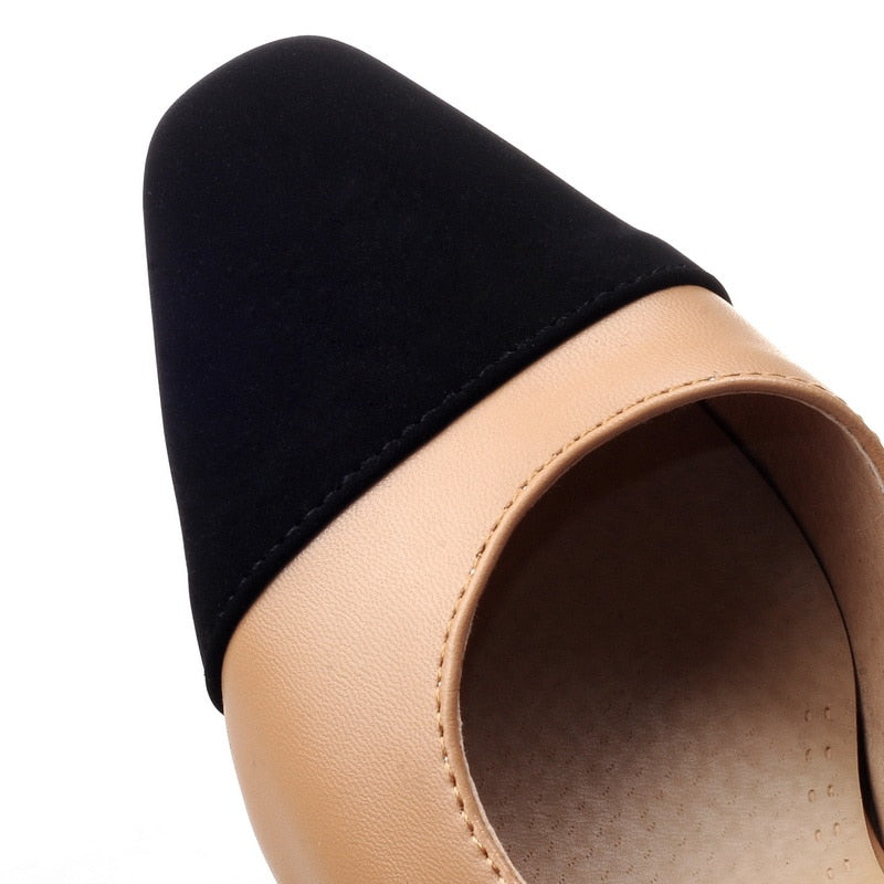Zapatos de marca de verano para mujer, sandalias altas con correa trasera, zapatos de oficina para mujer, zapatos de tacón alto poco profundos, talla 33-46, 2021