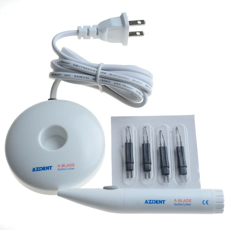 AZDENT 4 puntas/juego para gutapercha Dental cortador de encías Endo Gutta cortador de dientes blanqueamiento higiene bucal cuidado bucal 10 juegos