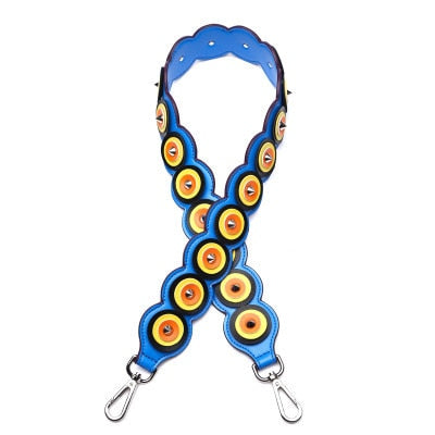 Fashion Colorful Rivet Handbags Belts Women Bags Strap Shoulder Straps Accessory Bags Parts Genuine Leather straps for bags