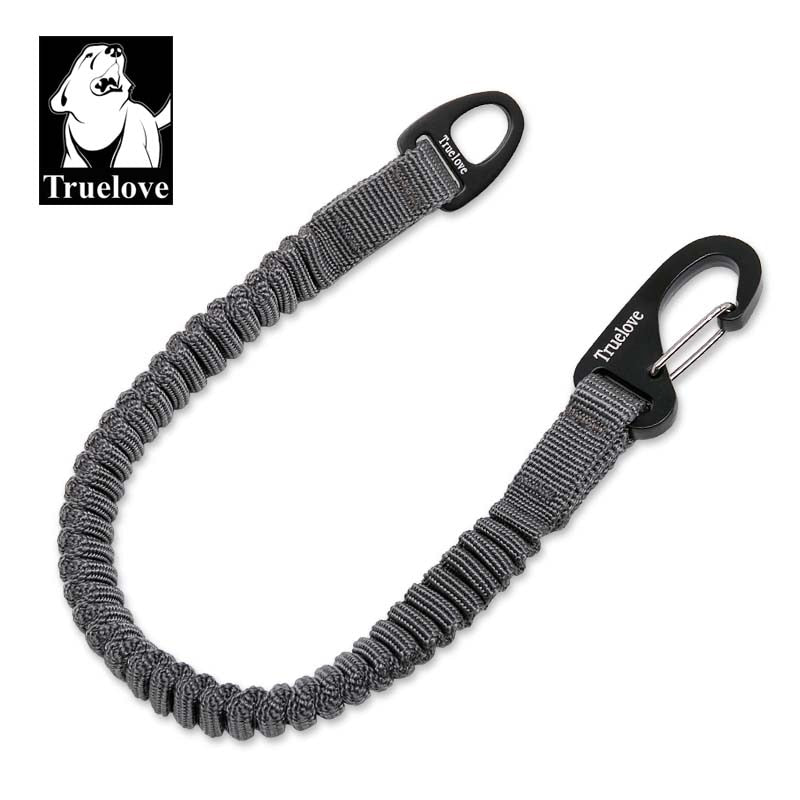 Correa elástica corta Truelove para perros, correa de nailon, extensión retráctil en amortiguador elástico, entrenamiento para correr y caminar para perros