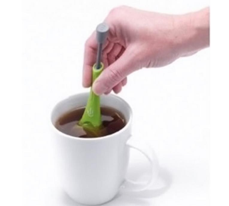 Infusor de té con émbolo incorporado, bolsa de té reutilizable de sabor intenso saludable, colador de té y café de plástico, medida de remolino, agitación y prensa