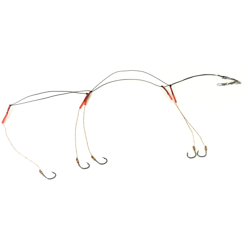 6 unids/set de anzuelos giratorios de acero rico en carbono con 5 aparejos de gancho pequeños, aparejos de Pesca giratorios, señuelos, cebos de Pesca, accesorios de gancho de cuerda