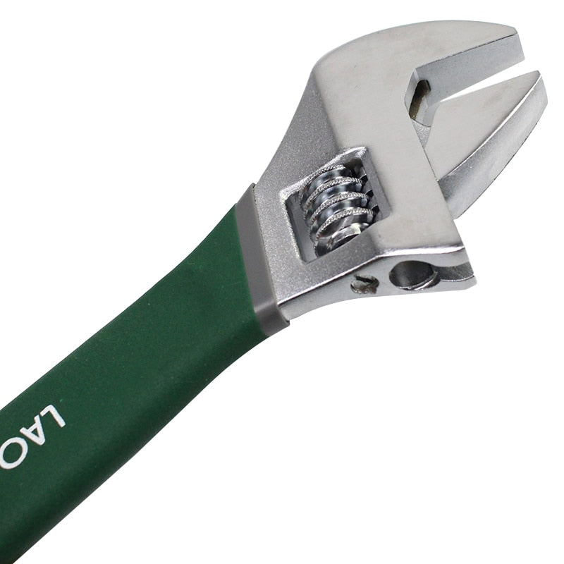LAOA-llave inglesa Universal antideslizante, llave ajustable, llaves de ajuste con escala, herramientas manuales de acero inoxidable