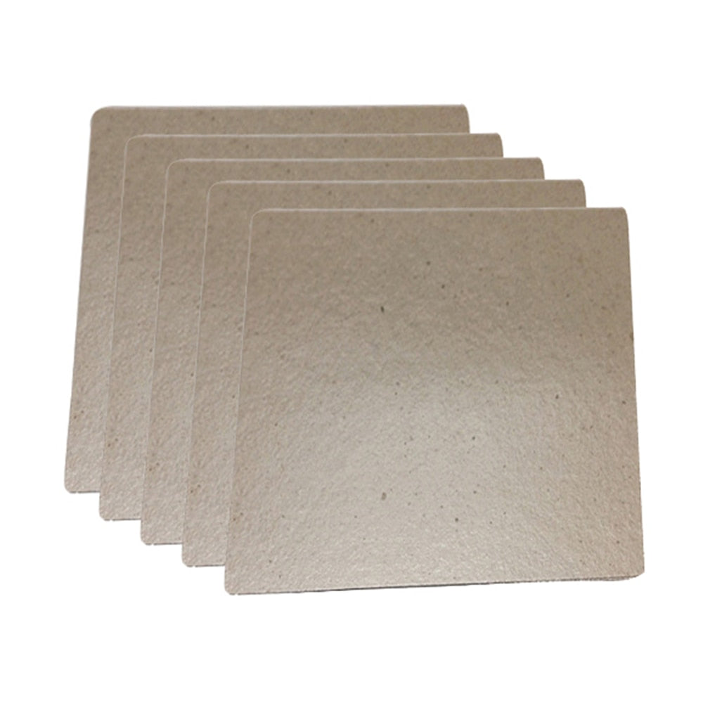 Piezas de repuesto para hornos microondas, 5 uds., 12x13Cm, hojas de Mica para microondas, tapa de magnetrón Midea, placas para horno microondas