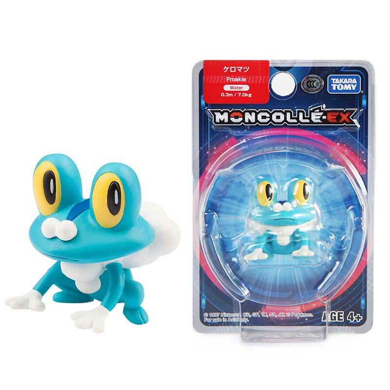 TOMY-figuras de muñecos Pokémon japoneses auténticos, colección de Pokémon Pikachu de 4-6cm, modelos de acción de Anime, juguetes para niños, regalo, caja oficial