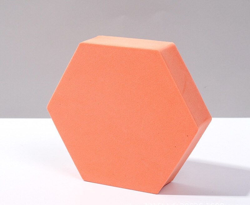 Recién llegado, cubo de fotografía INS, accesorios para fotos, cubo geométrico de espuma, accesorios de disparo para fondos de fotografía, color rosa claro y morado
