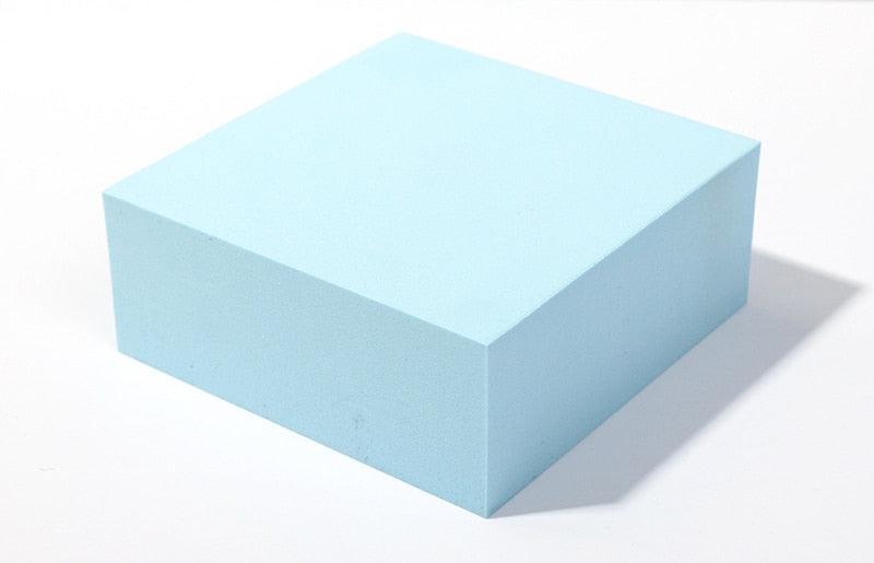 Recién llegado, cubo de fotografía INS, accesorios para fotos, cubo geométrico de espuma, accesorios de disparo para fondos de fotografía, color rosa claro y morado