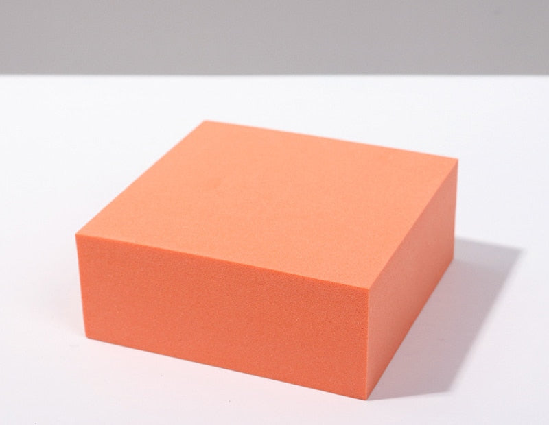 Recién llegado, cubo de fotografía INS, accesorios para fotos, cubo geométrico de espuma, accesorios de disparo para fondos de fotografía, color rosa claro y morado
