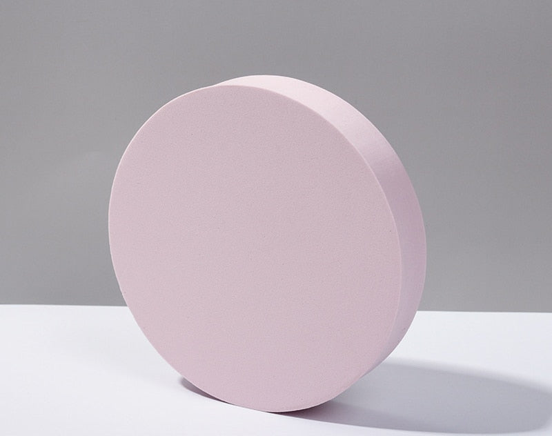 Recién llegado, cubo de fotografía INS, accesorios para fotos, cubo geométrico de espuma, accesorios de disparo para fondos de fotografía, color rosa claro y morado
