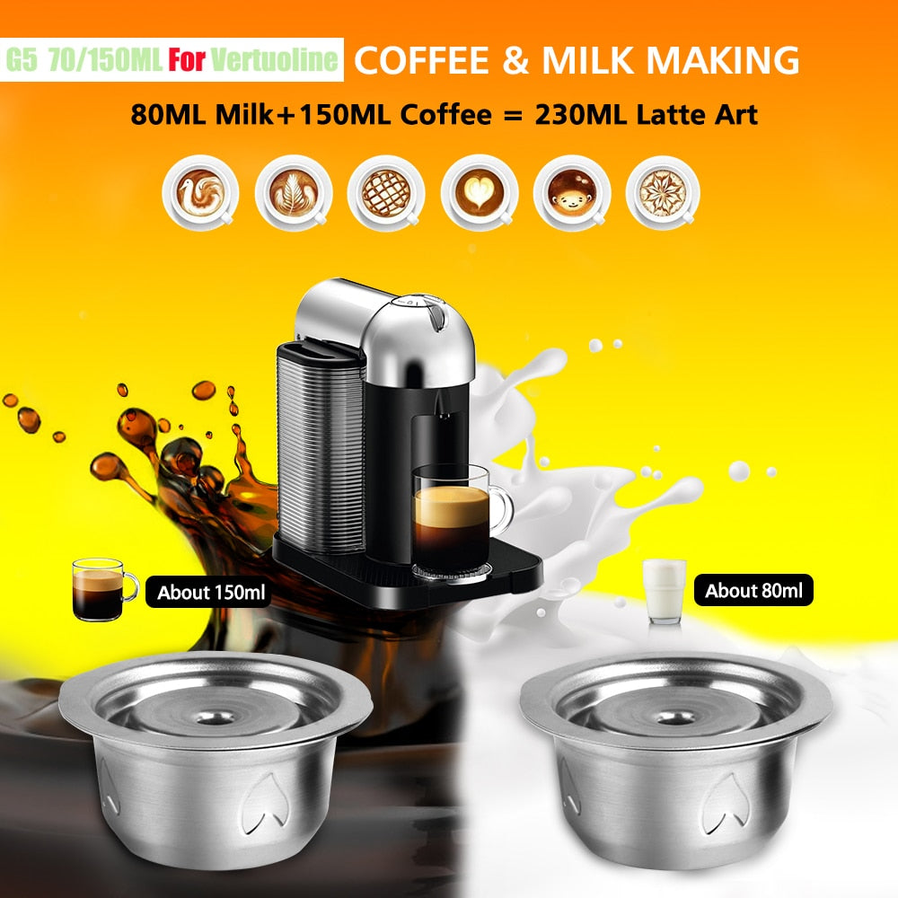 iCafilas Refillable Coffee Capsule For Nespresso & Dolce Gusto & Vertuoline & Illy Drop Shipping Vip Link