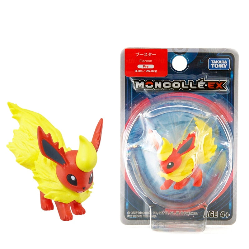TOMY-figuras de muñecos Pokémon japoneses auténticos, colección de Pokémon Pikachu de 4-6cm, modelos de acción de Anime, juguetes para niños, regalo, caja oficial