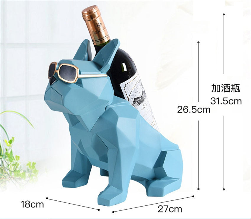 Modern simplicity french bulldog wine rack wine holder decorations home decorations holder Creative home furnishings party gift
