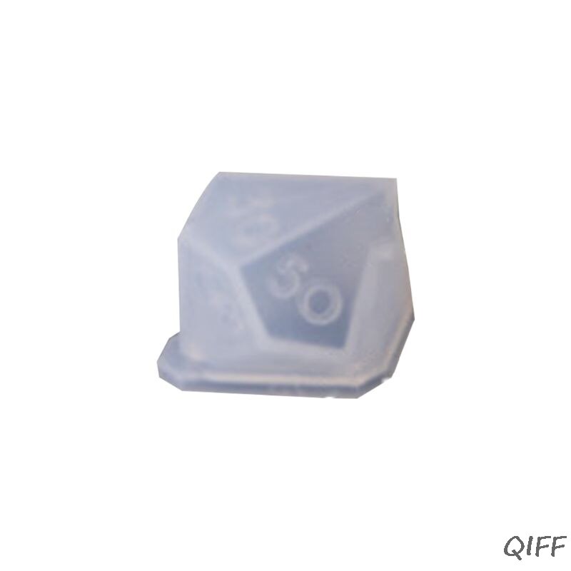 DIY Crystal Epoxy Mold Dice Fillet Shape Multi-spec Digital Game Silicone Mould
