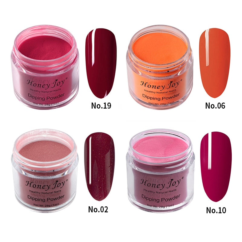 Polvo de inmersión muy fino para uñas, 28 g/caja, polvo de inmersión, rojo, azul, morado, sin lámpara, cura, esmalte de uñas en Gel de verano, efecto de salón, secado Natural