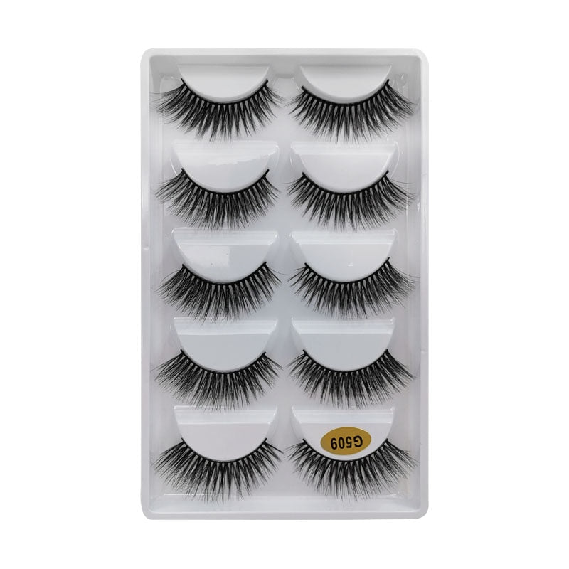 5/10 par de pestañas de visón 3D pestañas esponjosas dramáticas maquillaje pestañas de visón tenues pestañas postizas largas naturales pestañas postizas gruesas