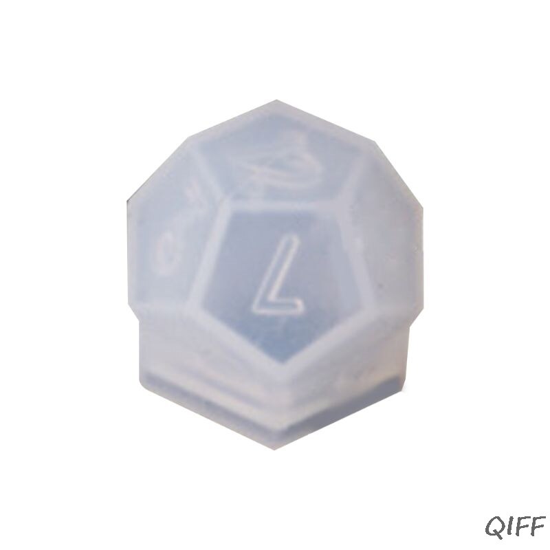 DIY Crystal Epoxy Mold Dice Fillet Shape Multi-spec Digital Game Silicone Mould