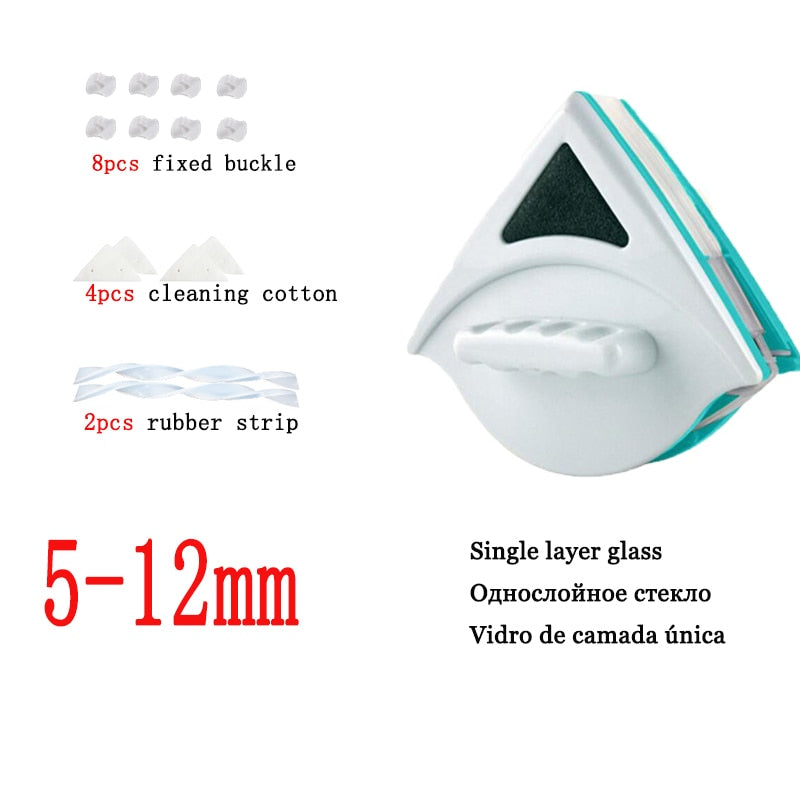 Magnetic Window Cleaner Brush Glass Cleaner Magnets Brush Tool Double Side Magnetic Glass Brush for Washing Household Cleaning
