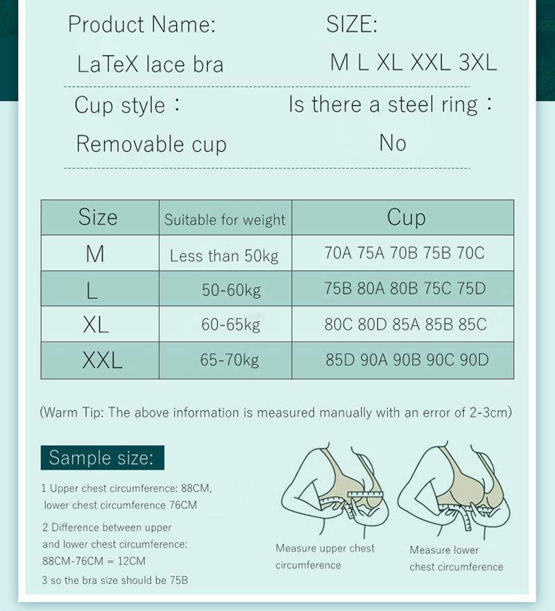 Ropa interior de látex tailandesa, sujetador para mujer, pecho pequeño, anillo de acero sin costuras, chaleco deportivo sin costuras, espalda de encaje