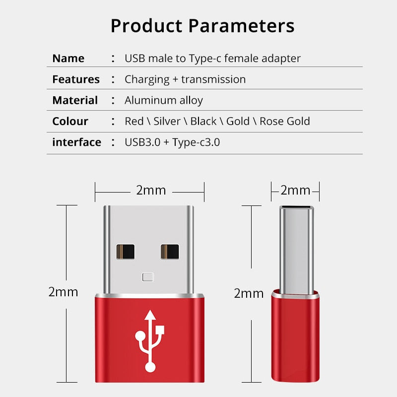 Adaptador USB tipo C OTG tipo C USB 3,0 macho a USB C hembra OTG adaptador de datos convertidor Cable adaptador para Macbook iphone 11 pro