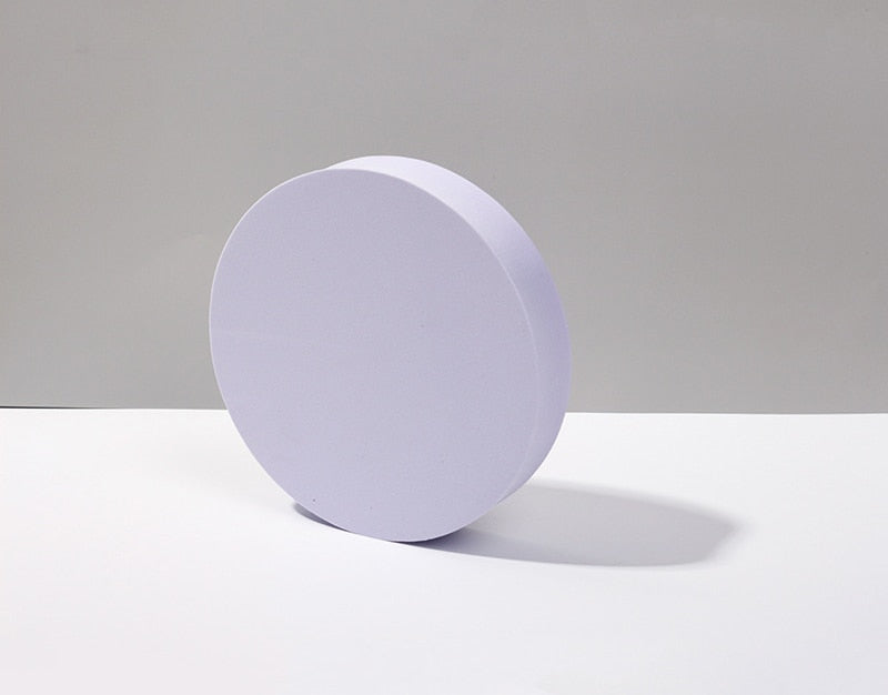 Recién llegado, cubo de fotografía INS, accesorios para fotos, cubo geométrico de espuma, accesorios de disparo para fondos de fotografía, color rosa claro y morado