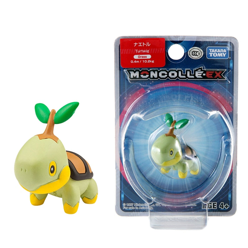 TOMY-figuras de muñecos Pokémon japoneses auténticos, colección de Pokémon Pikachu de 4-6cm, modelos de acción de Anime, juguetes para niños, regalo, caja oficial