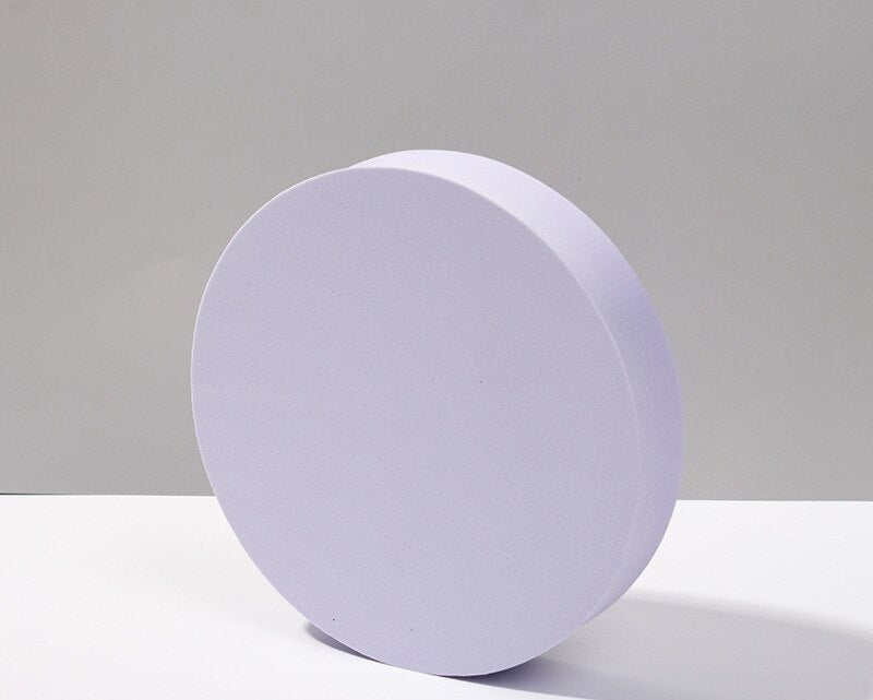 Recién llegado, cubo de fotografía INS, accesorios para fotos, cubo geométrico de espuma, accesorios de disparo para fondos de fotografía, color rosa claro y morado