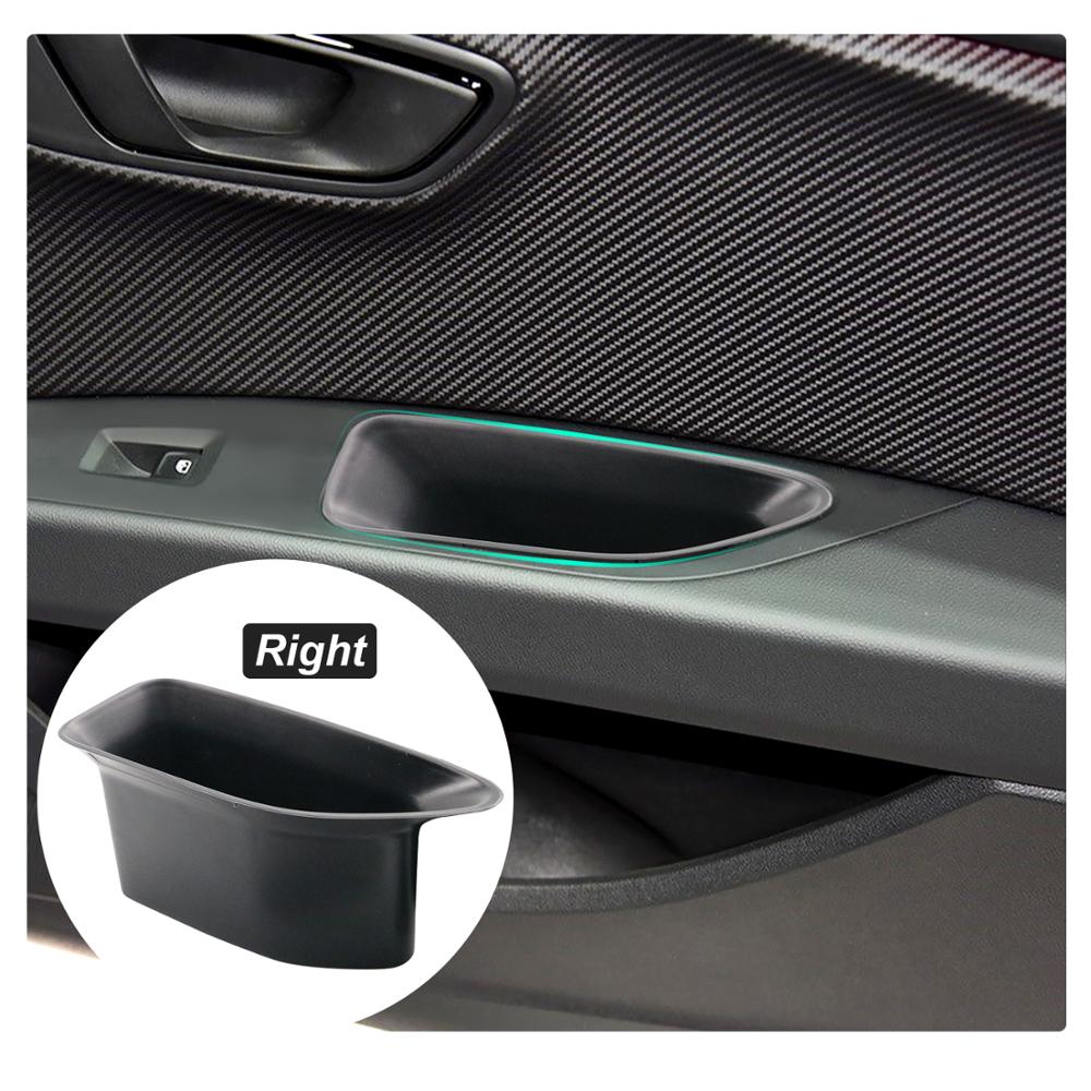 LFOTPP For Leon MK3 Leon Cupra 5F 2017 2018 2019 Car Front Door Handrail Sort Out Storage Box Auto Interior Accessories 2 Pcs
