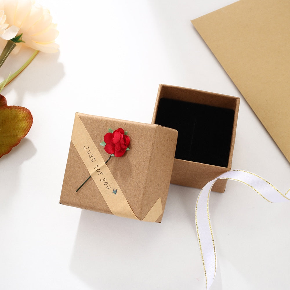 JewelOra-joyero personalizado, delicadas cajas de regalo con flores de rosas y girasoles para joyería, regalos de aniversario de Navidad para la familia
