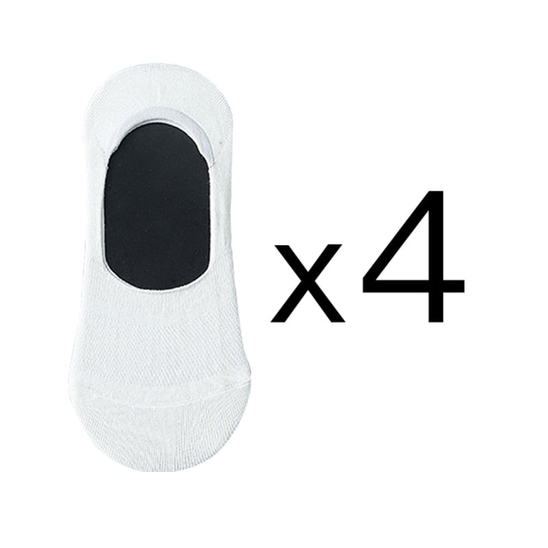 4 par/set nuevos calcetines de algodón para mujer moda Casual transpirable Primavera Verano tubo blanco calcetines neutros tamaño EU 36-42