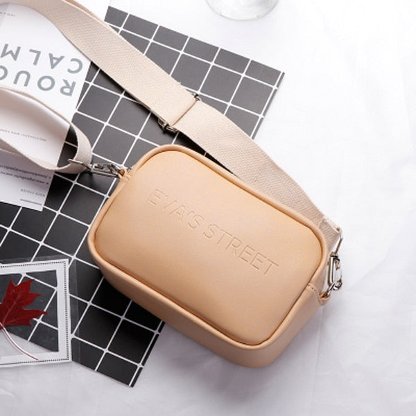 Bolsos de hombro para mujer de marca Aliwood, bolsos de mensajero con letras en relieve de cuero de diseñador con solapa Simple, bolsos cruzados para mujer