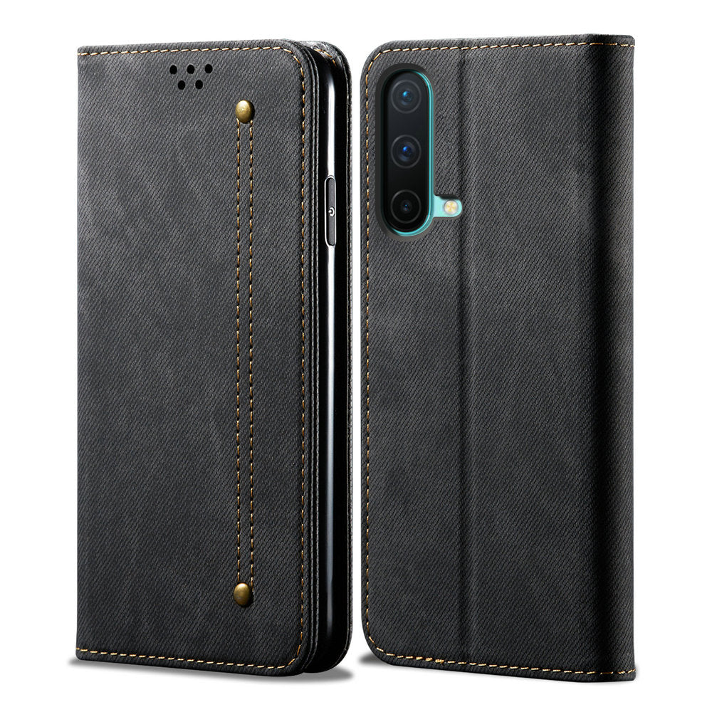 For Oneplus ACE Nord 2T N10 CE 2 Lite 5G Flip Case Luxury Denim Leather Protect One Plus 10R Case N 10 Pro N100 20 Wallet Funda