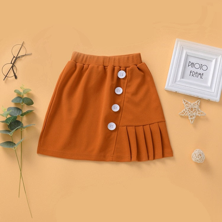 Falda para niñas pequeñas, faldas de playa florales para primavera e invierno, Falda plisada de algodón, ropa para niños