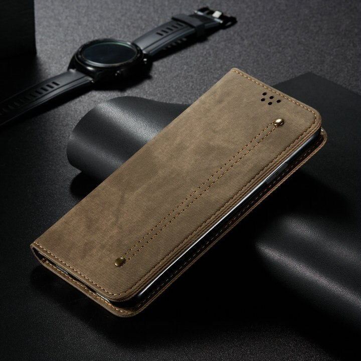 For Oneplus ACE Nord 2T N10 CE 2 Lite 5G Flip Case Luxury Denim Leather Protect One Plus 10R Case N 10 Pro N100 20 Wallet Funda