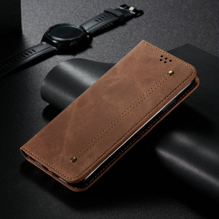 For Oneplus ACE Nord 2T N10 CE 2 Lite 5G Flip Case Luxury Denim Leather Protect One Plus 10R Case N 10 Pro N100 20 Wallet Funda
