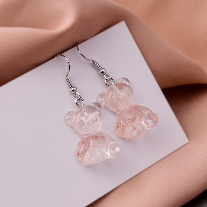Cute Plant Mushroom Earrings for Women, Cartoon Enamel 8 Color Dangles Earrings Girl Children Ear Hook DIY Party Jewelry Gifts