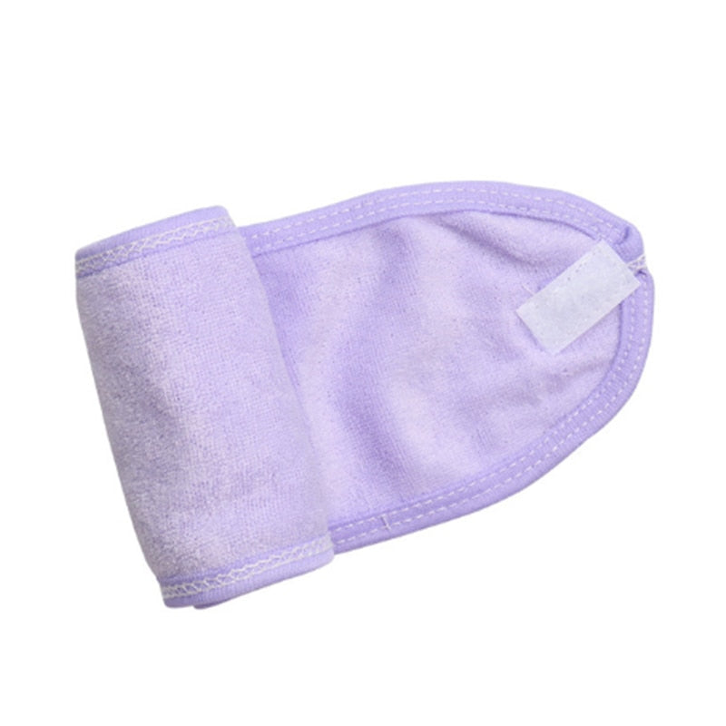 Flannel Cosmetic Headbands Soft Bowknot Elastic Hair Band Hairlace for Washing Face Shower Spa Makeup Tools