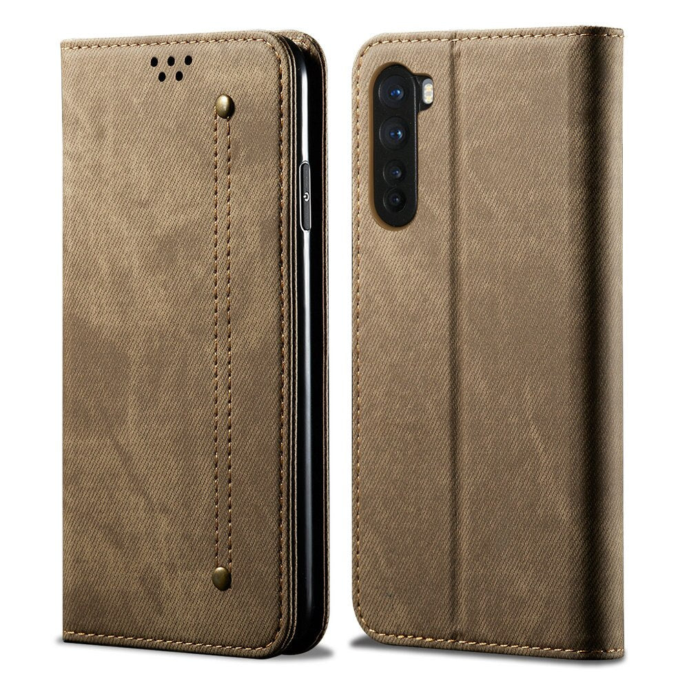 For Oneplus ACE Nord 2T N10 CE 2 Lite 5G Flip Case Luxury Denim Leather Protect One Plus 10R Case N 10 Pro N100 20 Wallet Funda
