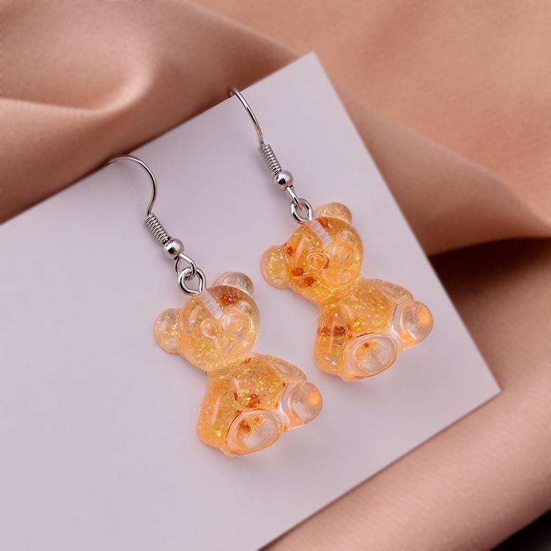 Cute Plant Mushroom Earrings for Women, Cartoon Enamel 8 Color Dangles Earrings Girl Children Ear Hook DIY Party Jewelry Gifts