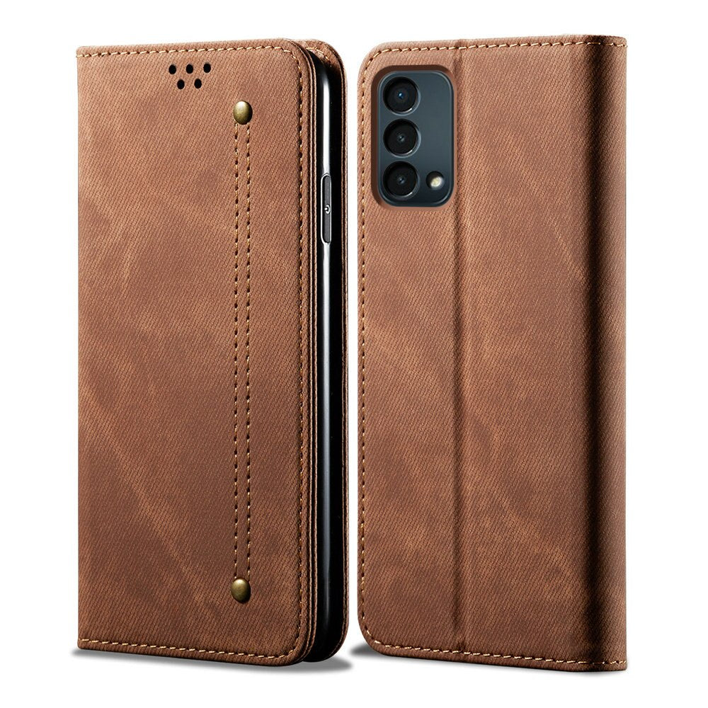 For Oneplus ACE Nord 2T N10 CE 2 Lite 5G Flip Case Luxury Denim Leather Protect One Plus 10R Case N 10 Pro N100 20 Wallet Funda