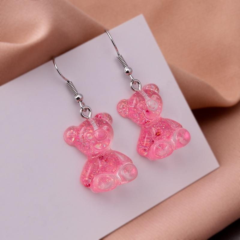 Cute Plant Mushroom Earrings for Women, Cartoon Enamel 8 Color Dangles Earrings Girl Children Ear Hook DIY Party Jewelry Gifts