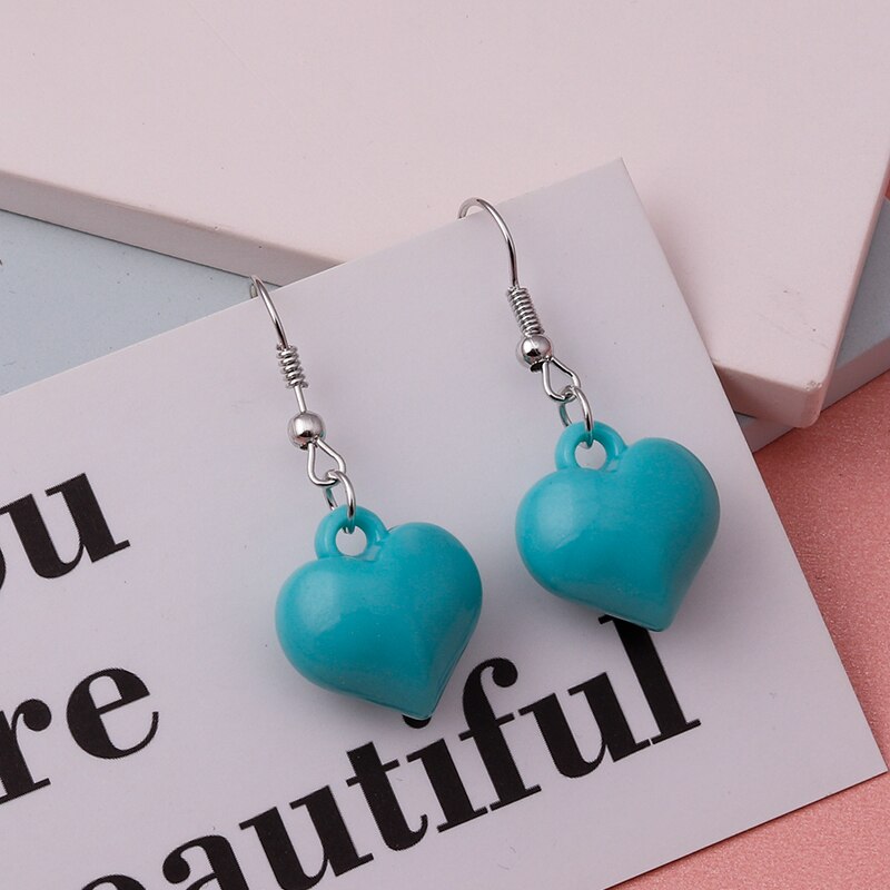 Cute Plant Mushroom Earrings for Women, Cartoon Enamel 8 Color Dangles Earrings Girl Children Ear Hook DIY Party Jewelry Gifts