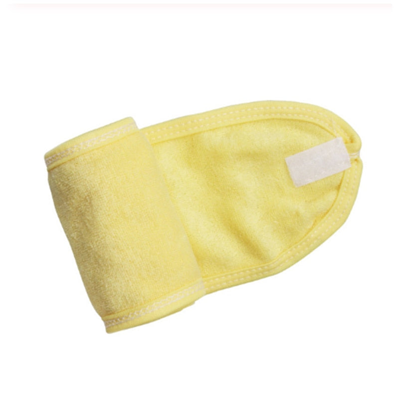 Flannel Cosmetic Headbands Soft Bowknot Elastic Hair Band Hairlace for Washing Face Shower Spa Makeup Tools