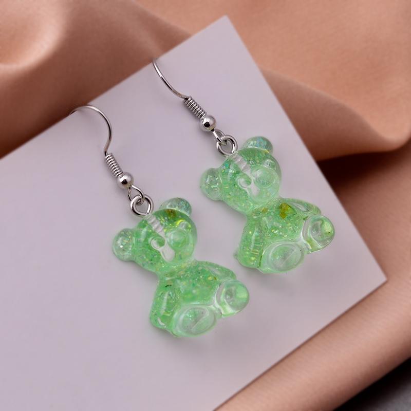 Cute Plant Mushroom Earrings for Women, Cartoon Enamel 8 Color Dangles Earrings Girl Children Ear Hook DIY Party Jewelry Gifts