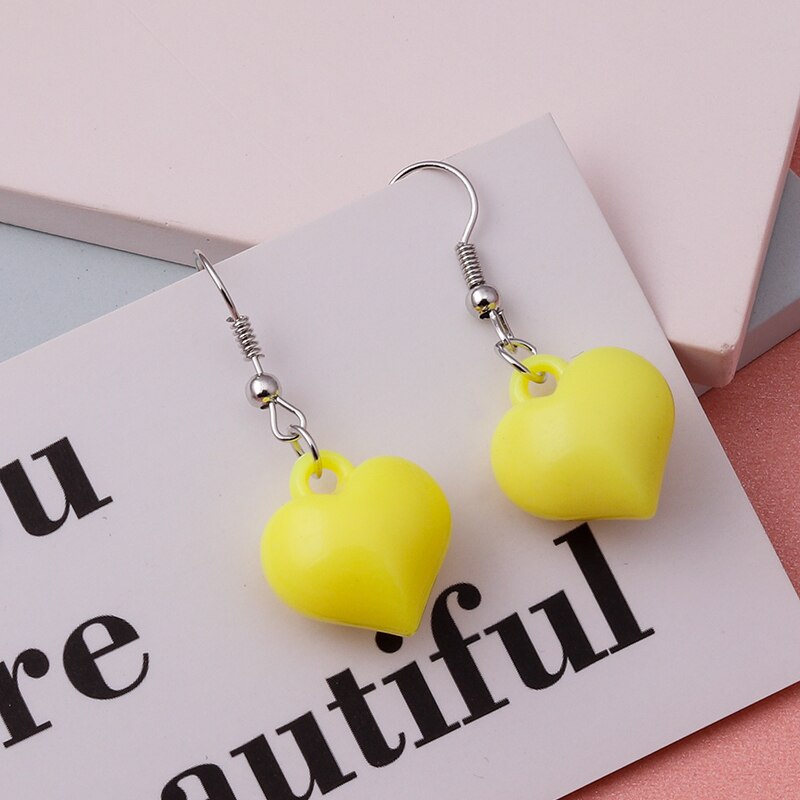 Cute Plant Mushroom Earrings for Women, Cartoon Enamel 8 Color Dangles Earrings Girl Children Ear Hook DIY Party Jewelry Gifts