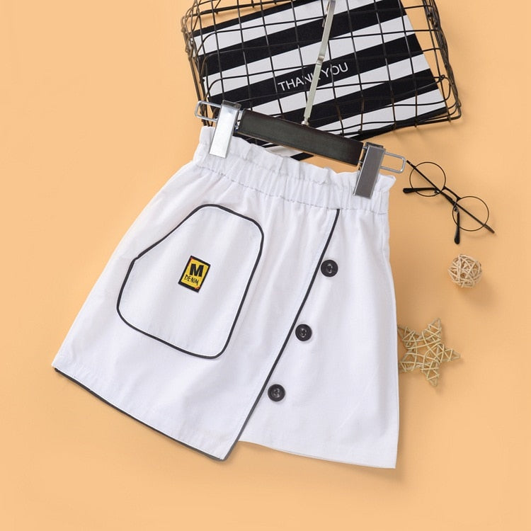 Falda para niñas pequeñas, faldas de playa florales para primavera e invierno, Falda plisada de algodón, ropa para niños