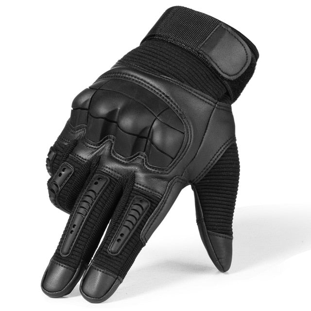 Guantes tácticos duros para nudillos con pantalla táctil, de cuero PU, combate militar, Airsoft, deportes al aire libre, ciclismo, Paintball, caza, Swat