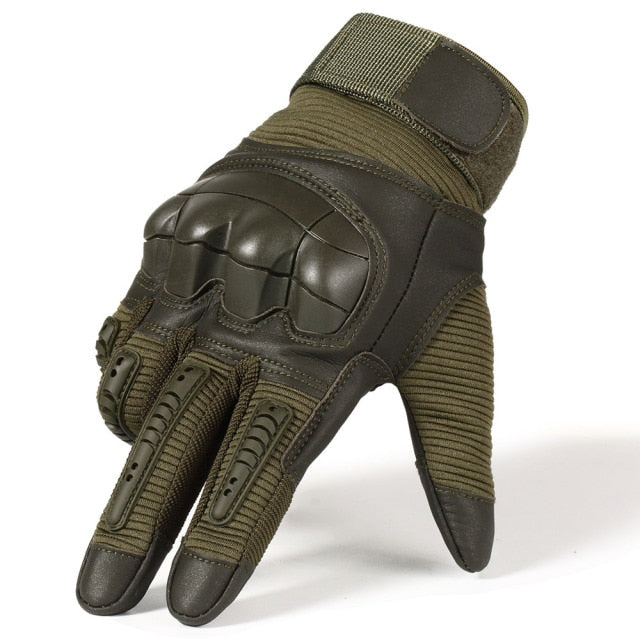 Guantes tácticos duros para nudillos con pantalla táctil, de cuero PU, combate militar, Airsoft, deportes al aire libre, ciclismo, Paintball, caza, Swat
