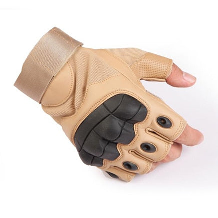 Guantes tácticos duros para nudillos con pantalla táctil, de cuero PU, combate militar, Airsoft, deportes al aire libre, ciclismo, Paintball, caza, Swat
